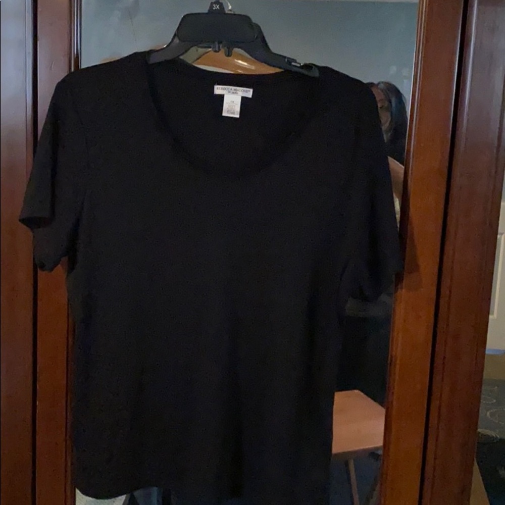 Plus size black tee- never worn